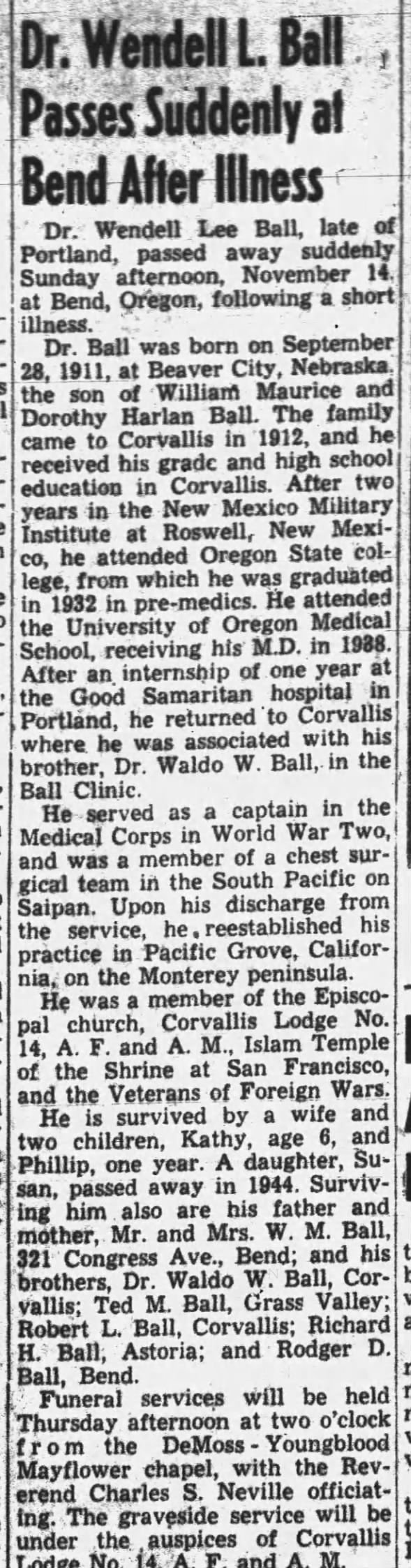 Clipping from Corvallis Gazette-Times